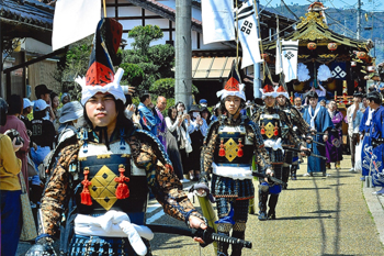 【作品名】城下町鹿野・伝統の春の祭り 撮影者:橋本 博之 様 夢街道ルネサンス認定地区名:鹿野往来(鳥取県鳥取市鹿野町)